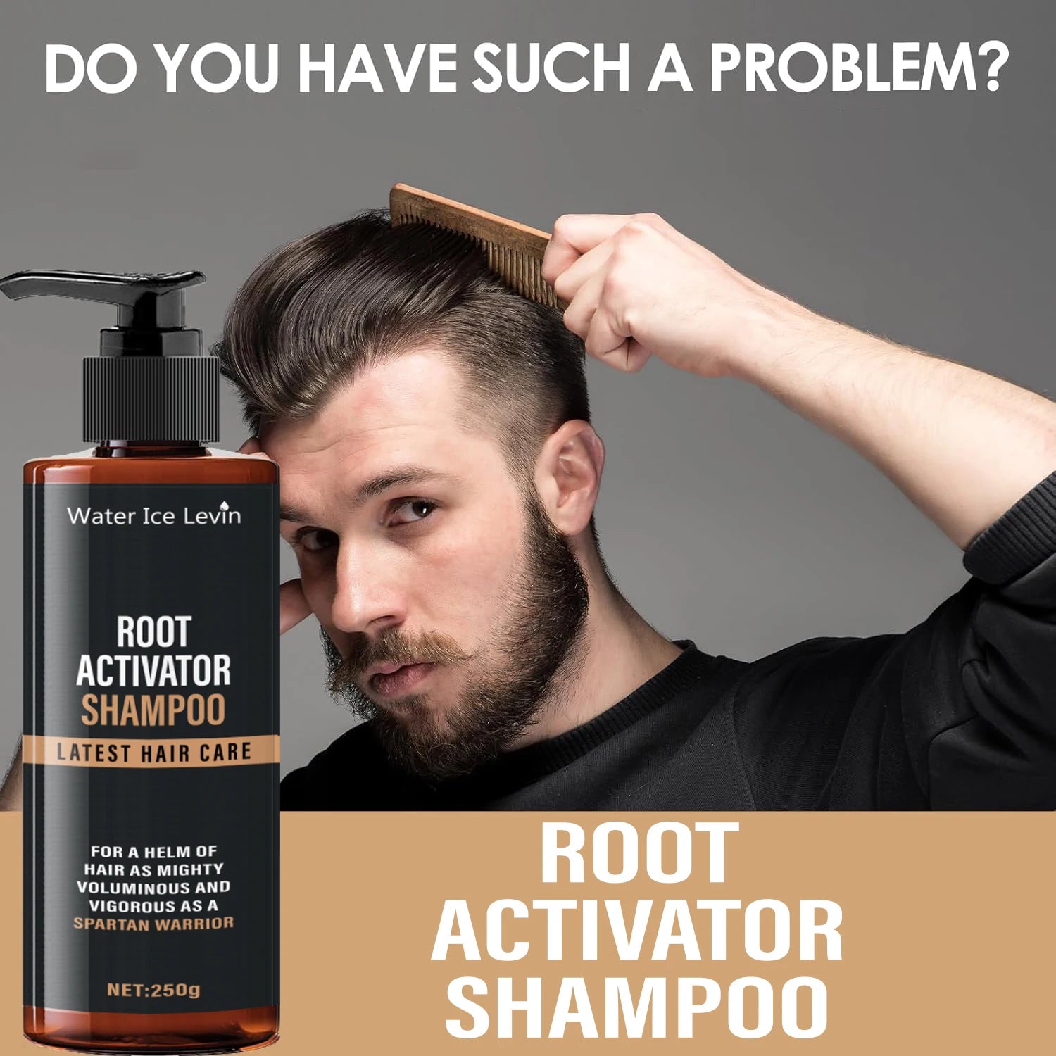 Root Activating Shampoo - Natural Herbal Extracts, Keratin and Biotin Leaves Hair Feeling Fresh and Dry, and Makes Damaged Hair More Dense.