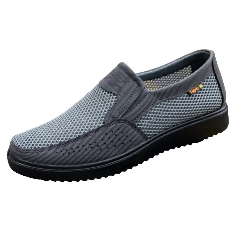 Men Casual Shoes Comfortable Sneakers Summer Breathable Men Loafers Non-slip Lightweight Men Shoes Outdoor Mesh Walking Shoes