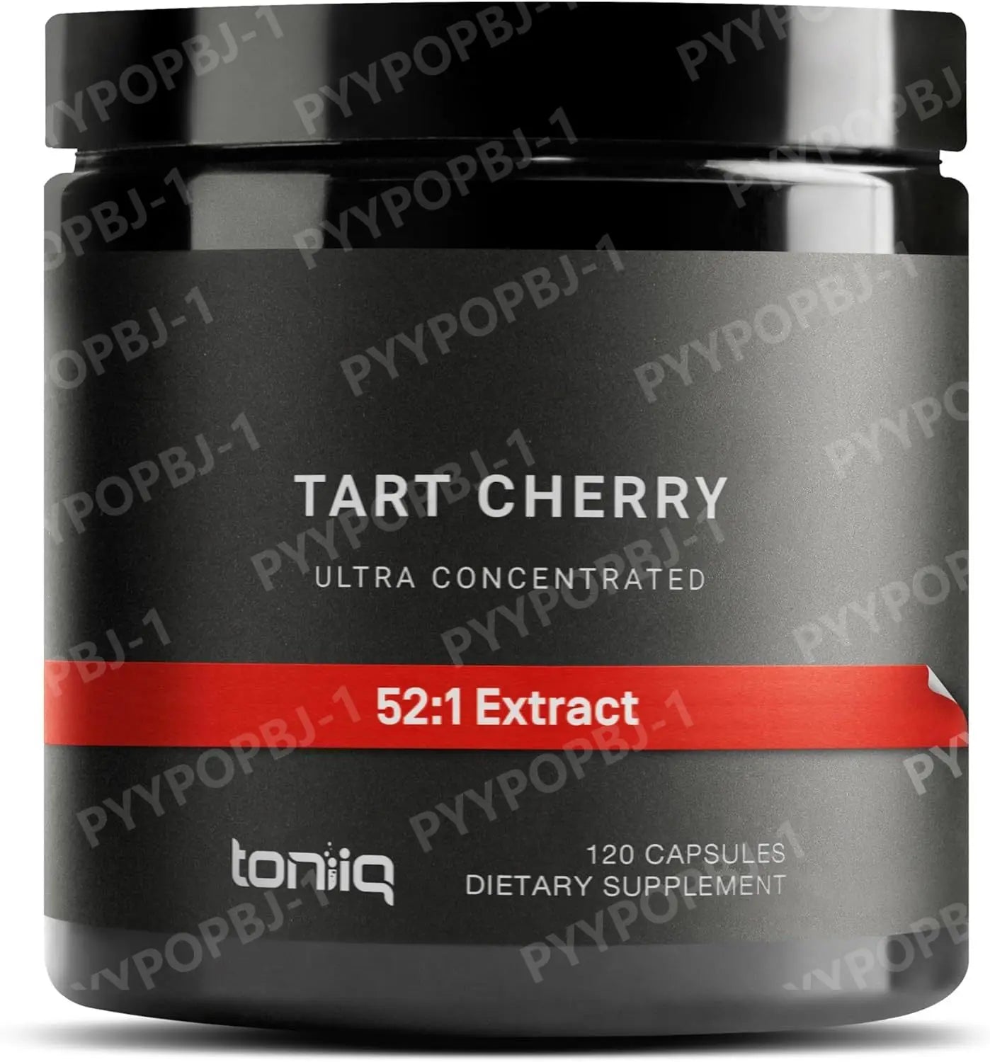 Toniiq Tart Cherry Capsules Ultra High Potency 52:1 Extract - Highly Concentrated - Third-Party Lab Tested for Purity & Quality