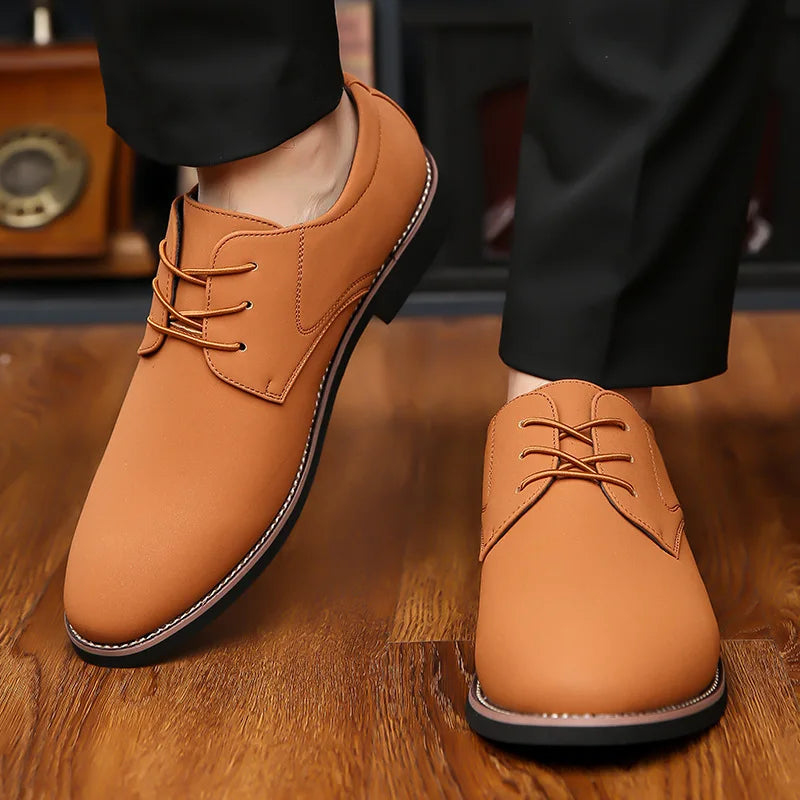 Men's Shoes Fashion Casual Leather Shoe Lace Up Oxford Shoe Business Dress Shoes Luxury Wedding Party Shoes for Men Large Size48