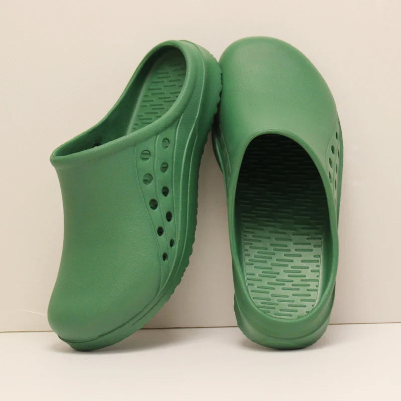 Unisex Scrub Clogs Nurse Medical Shoes EVA Ultra Light Anti Slip On Hospital Doctor Slippers Sandal Nursing Clog X06