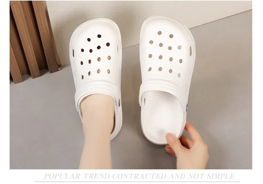 Fashion Sandals Waterproof Slippers Women men Shoes Summer Outdoor Slides Soft Sole Garden Shoes Indoor Nursing Clogs Sandals