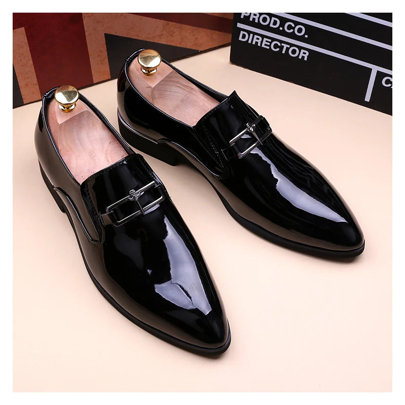 Men's Business Shoes Summer Light Soft Leather Shoes Loafers Slip on Comfortable Dress Shoes for Men Casual Boat Driving Shoe