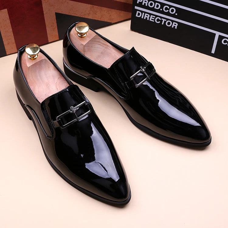 Men's Business Shoes Summer Light Soft Leather Shoes Loafers Slip on Comfortable Dress Shoes for Men Casual Boat Driving Shoe