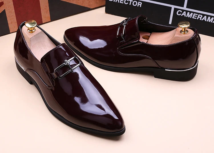 Men's Business Shoes Summer Light Soft Leather Shoes Loafers Slip on Comfortable Dress Shoes for Men Casual Boat Driving Shoe
