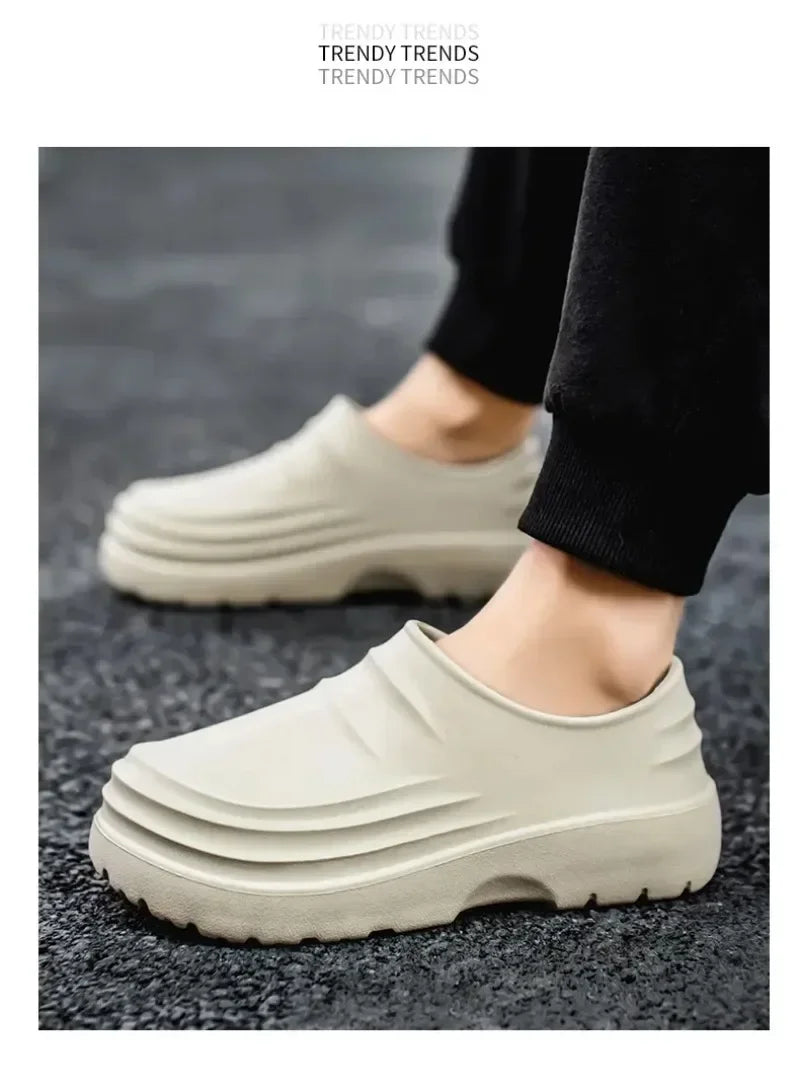 Women's and men's Waterproof Shoes for Summer Spring and Autumn Couple's Kitchen Chef Shoes Nurse Teacher work shoes Man Sandals