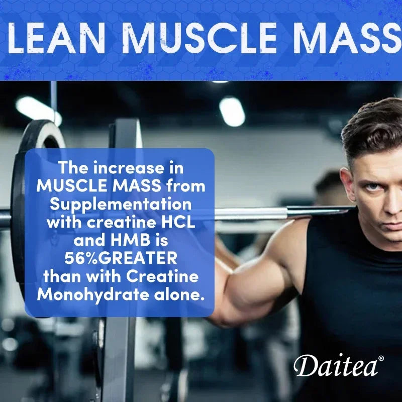 Daitea Creatine Monohydrate 3000 Mg - Strength, Muscle, Performance Supplement for Men and Women, Non-GMO and Gluten-Free