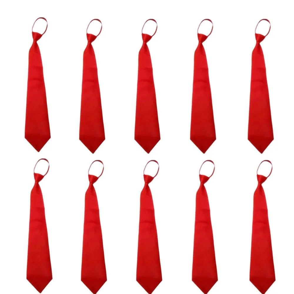 Unisex Zipper Tie For Man Woman Black Clip On Men Tie Security Ties For Clothes Neckties Uniform Suit Ties for Wholesale