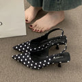 Women Pointed Toe High Heels Shoes Sexy Sandals Summer Fashion Slippers 2026 Elegant Dress Slingback Shoes Walking Slides Woman