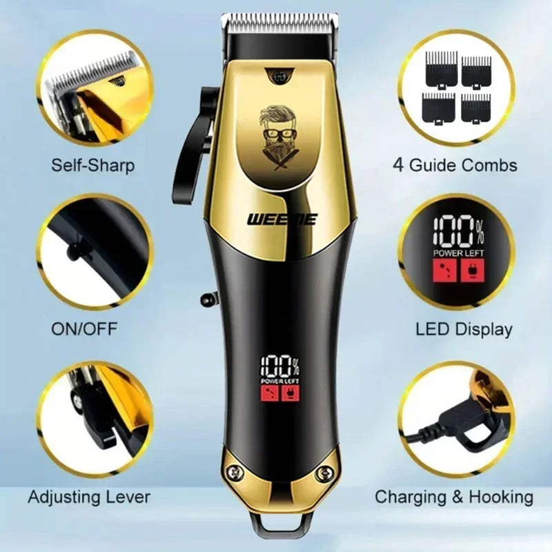 Professional Electric Hair Clipper Kit /Nose Trimmer | USB Charging 0mm Shaver haircut machine for beard Man Valentines Day Gift