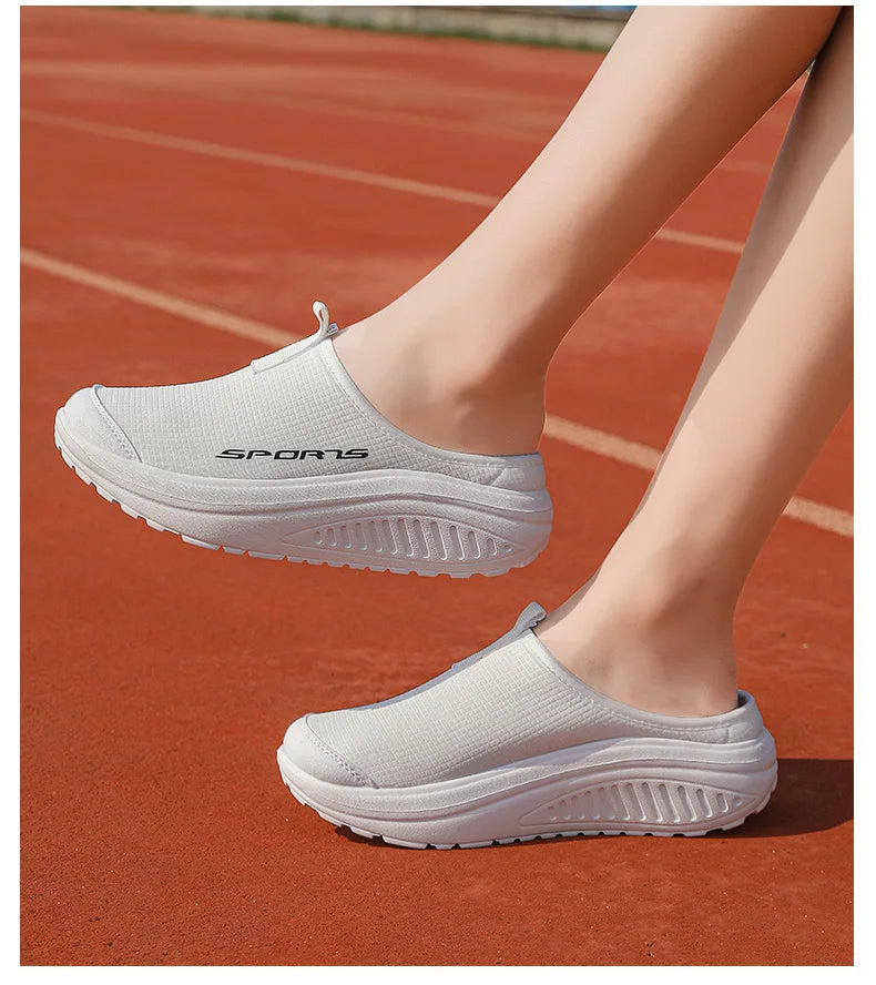 Men's and Women's Walking Shoes Lightweight and Comfortable Platform Wheels Slippers Cheap Breathable Casual Flat Shoes 2025