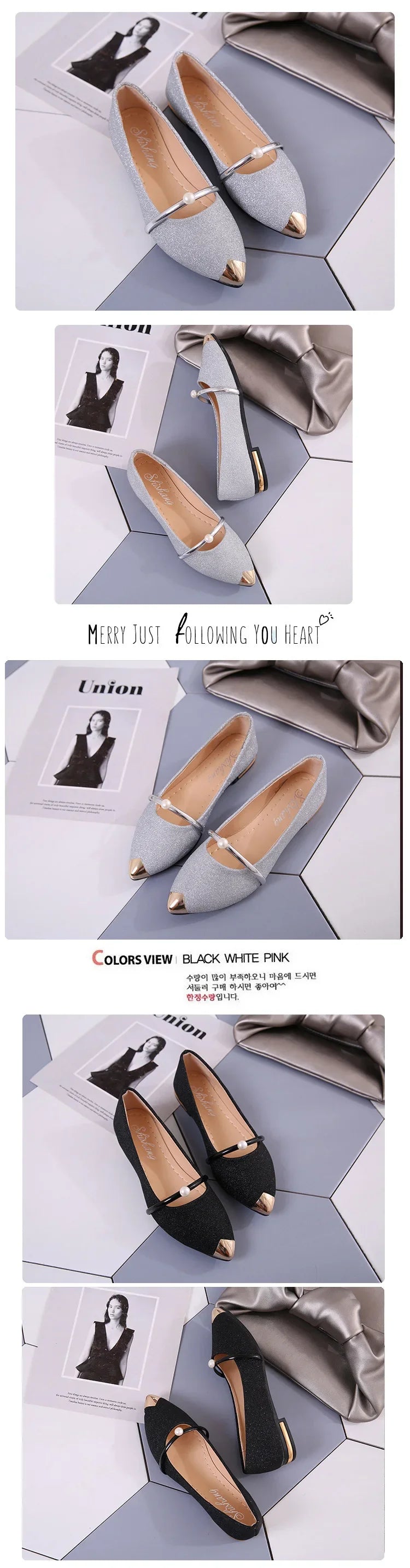 2024 Summer New Women's Shoes Pointed Toe Flat Shoes Shallow Mouth Single Wedding Women Dress Shoes Party Chaussure Femme