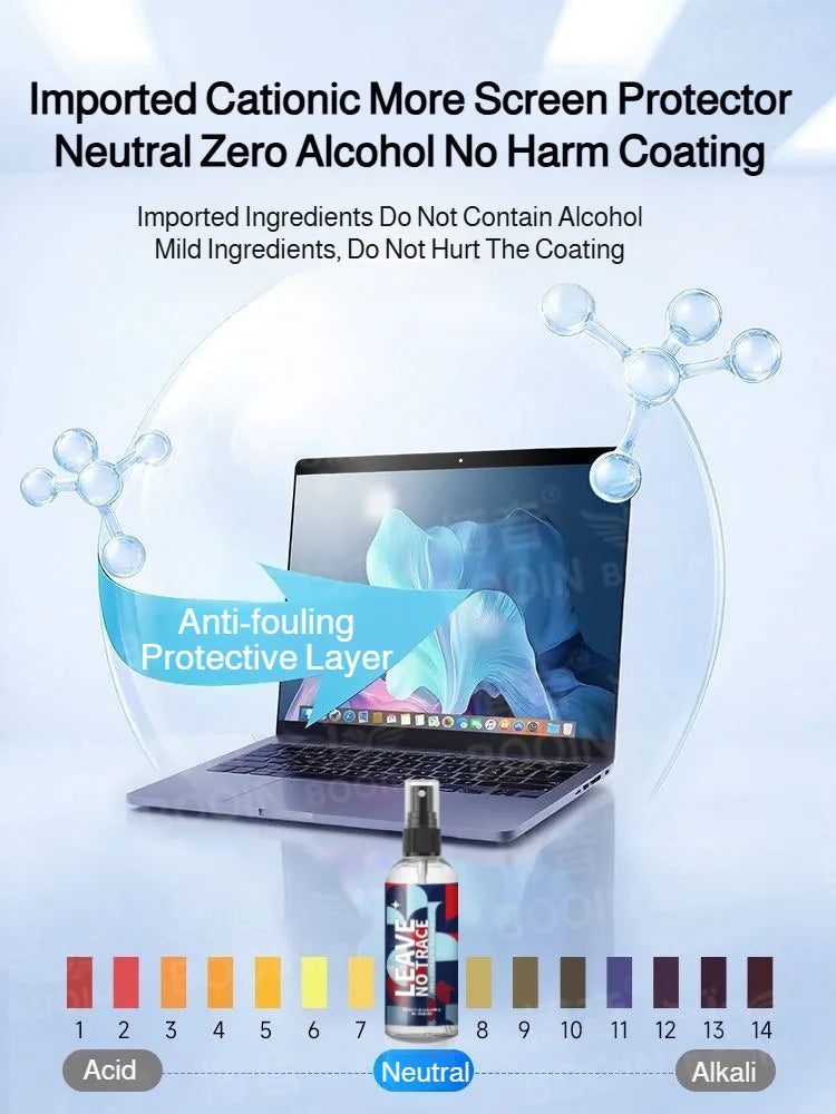 Eyeglass cleaning solution, eyeglass care liquid, frame and lens cleaner, computer screen cleaner