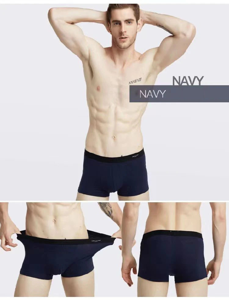 4Pcs Boxer Shorts Men's Underwear Sexy Panties Cotton Boxers Print Underpants Male Shorts U Convex Lingerie Plus Size 6XL