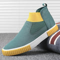 2025 New High Top Men Shoes Flats Slip on Casual Shoes Male Canvas Shoes Plimsolls Espadrilles Man Trainers Zapatillas Hombre