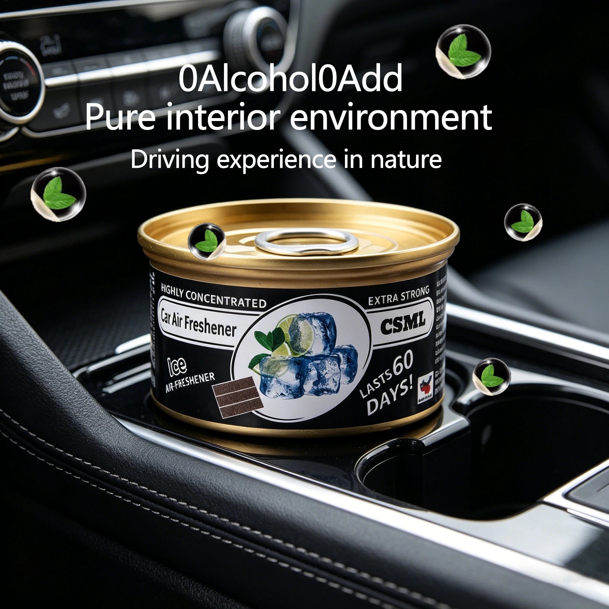 Car air fresh, solid aromatherapy, no additives, canned, essential for eliminating  odors, long-lasting fragrance, household use