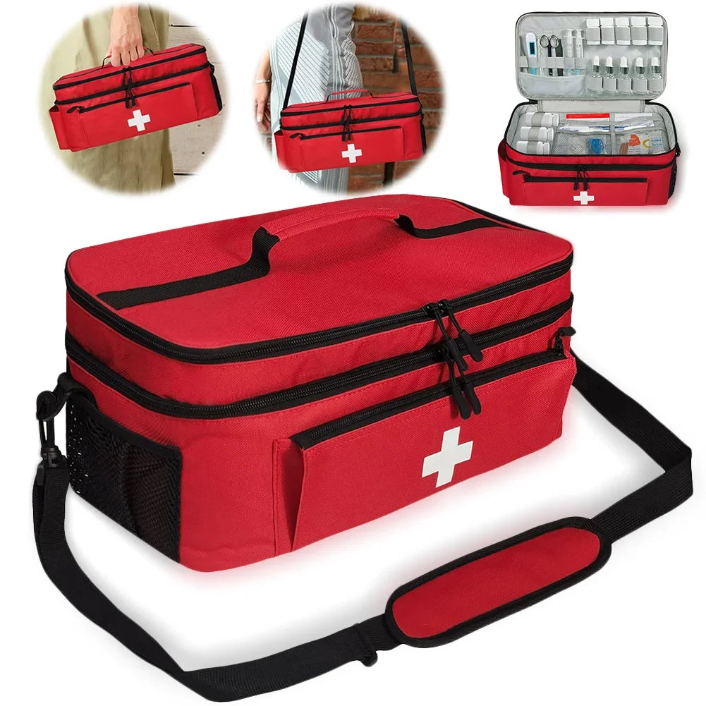 Travel Medicine Bag Empty Medical Storage Bag Pill Bottle Organizer Medication Organizer Medication Travel Case for Household