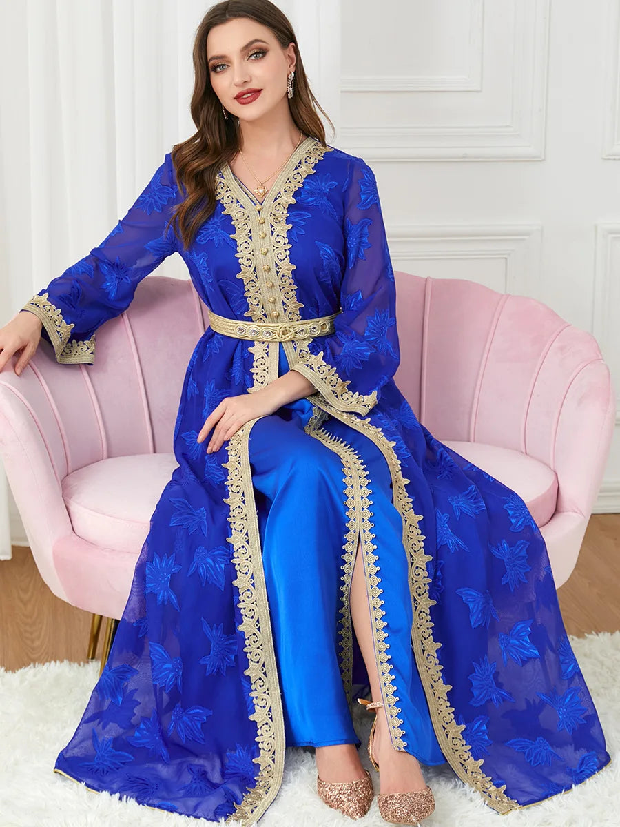 Abaya Dubai Muslim Dress Luxury Ramadan Kaftan Islam Kimono Robe Women Caftan Marocain Maxi Party Dresses 2023 Abayas Femme