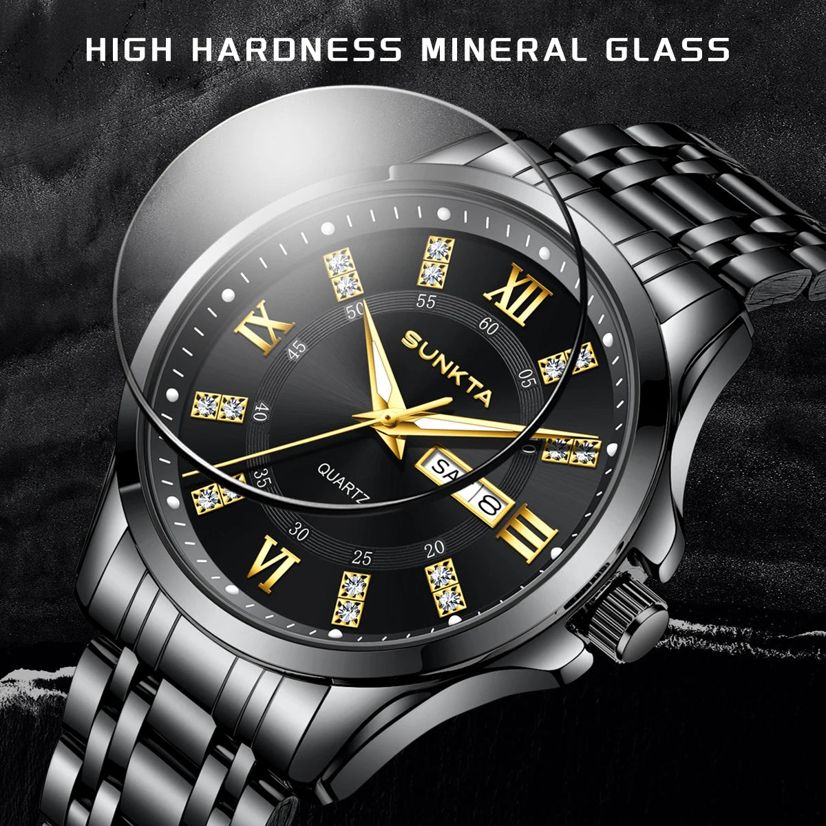LIGE Men's Watches Top Brand Casual Original Wristwatch Waterproof Stainless Steel Scratch-Resistant Mirror Watch for Man Reloj