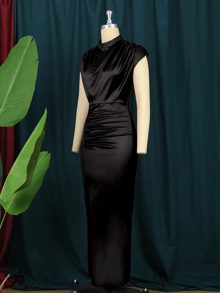 women's casual dresses draped fashion Woman clothes long wedding summer prom female evening dresses elegant party dresses hxy306