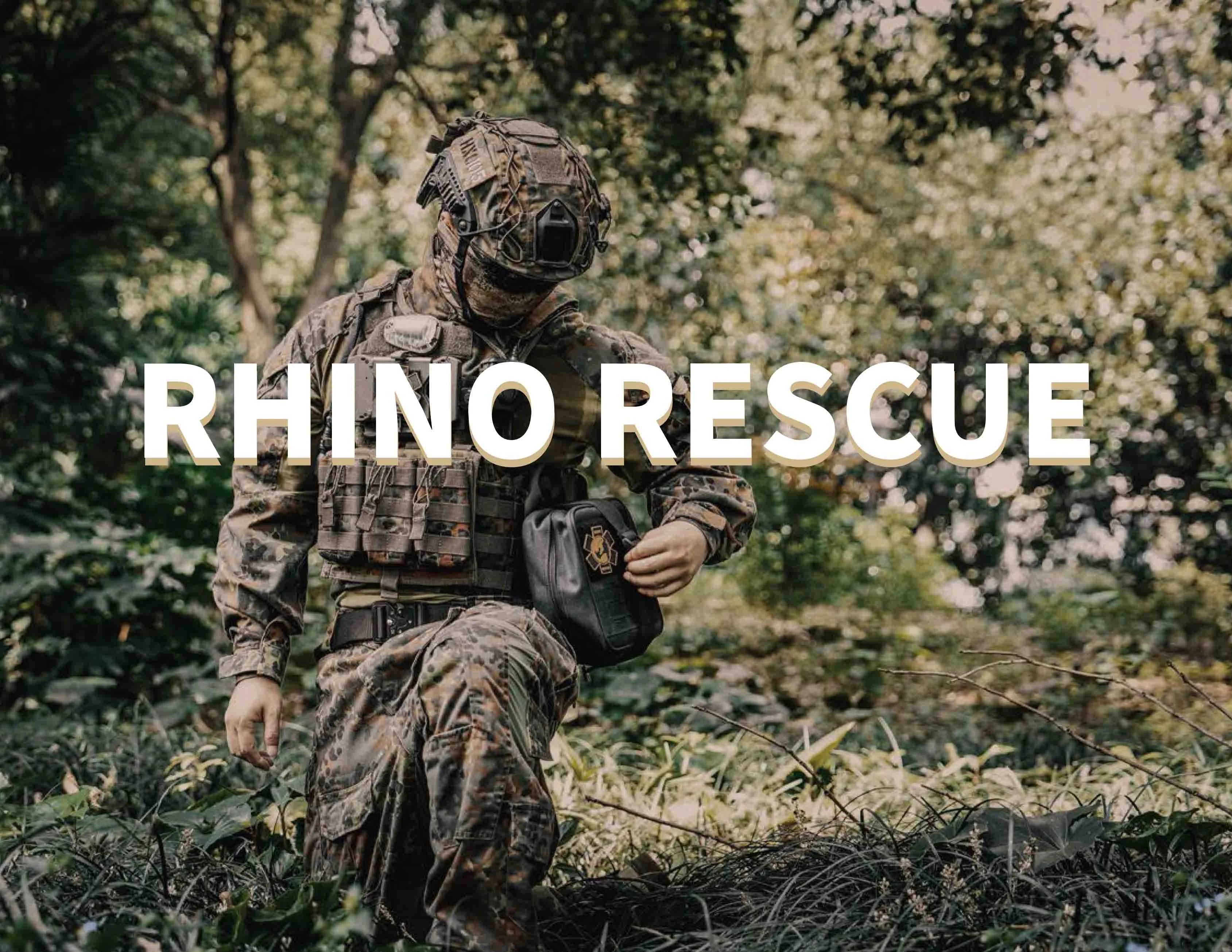 RHINO RESCUE large Car First Aid Kit IFAK POUCH Molle Medical Pouch for Travel Hiking Camping (empty bag)