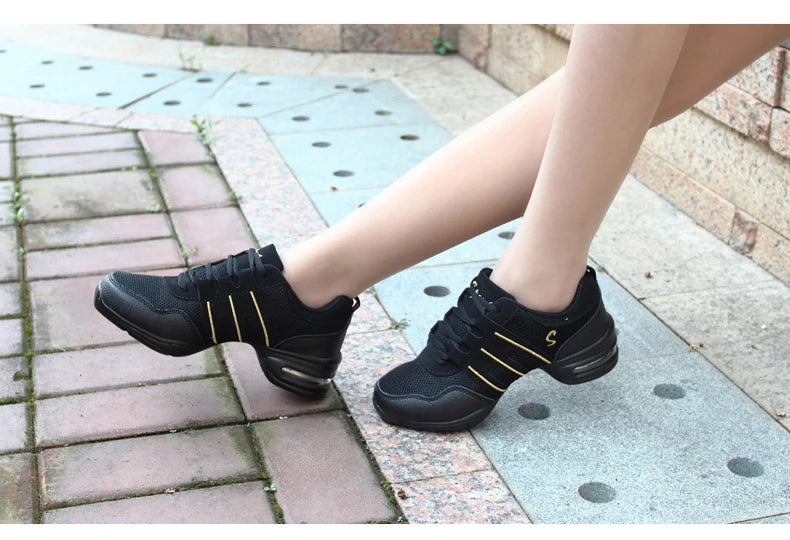Dancing Shoes For Women Sports Feature Modern Jazz Dance Shoes Soft Outsole Breath Dance Shoes Female Waltz Sneakers Wholesale