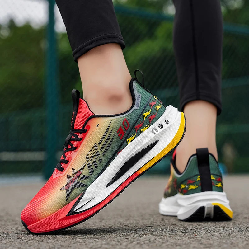 Men's Fashionable Sports Shoes, Non-Slip and Durable Tennis Shoes - Traditional Footwear - Road Running Shoes - Fitness Training Shoes - High-Top Non-Slip Soles - Suitable for All Seasons - Unisex Design
