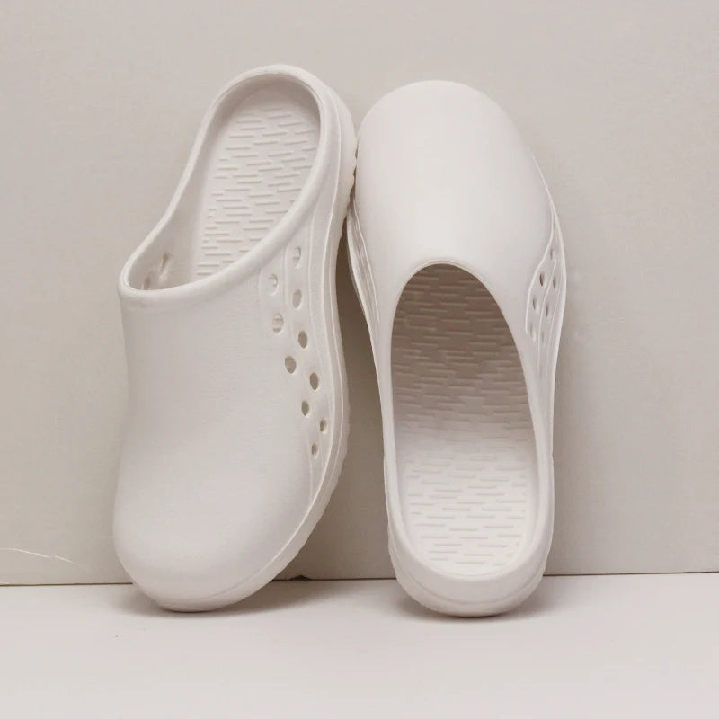 Unisex Scrub Clogs Nurse Medical Shoes EVA Ultra Light Anti Slip On Hospital Doctor Slippers Sandal Nursing Clog X06