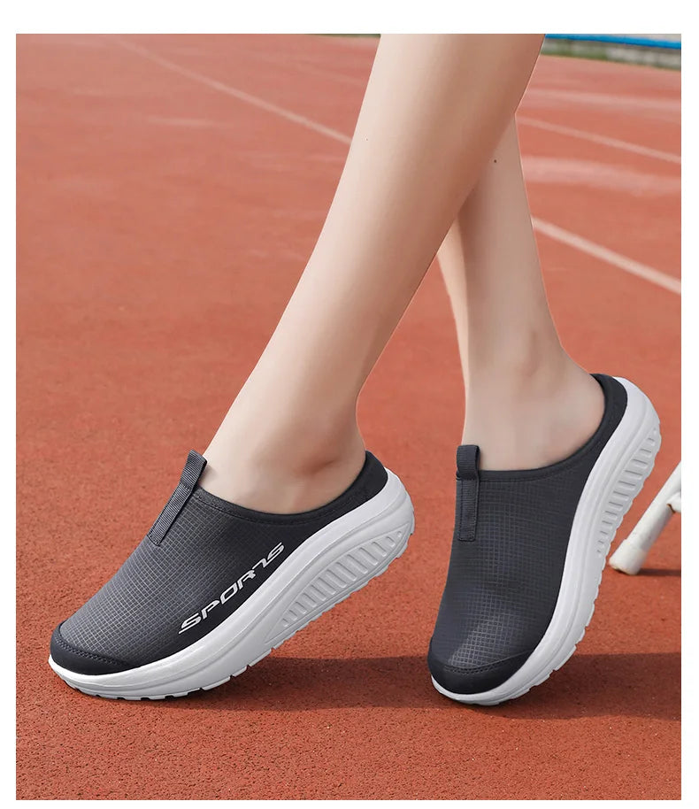 Men's and Women's Walking Shoes Lightweight and Comfortable Platform Wheels Slippers Cheap Breathable Casual Flat Shoes 2025