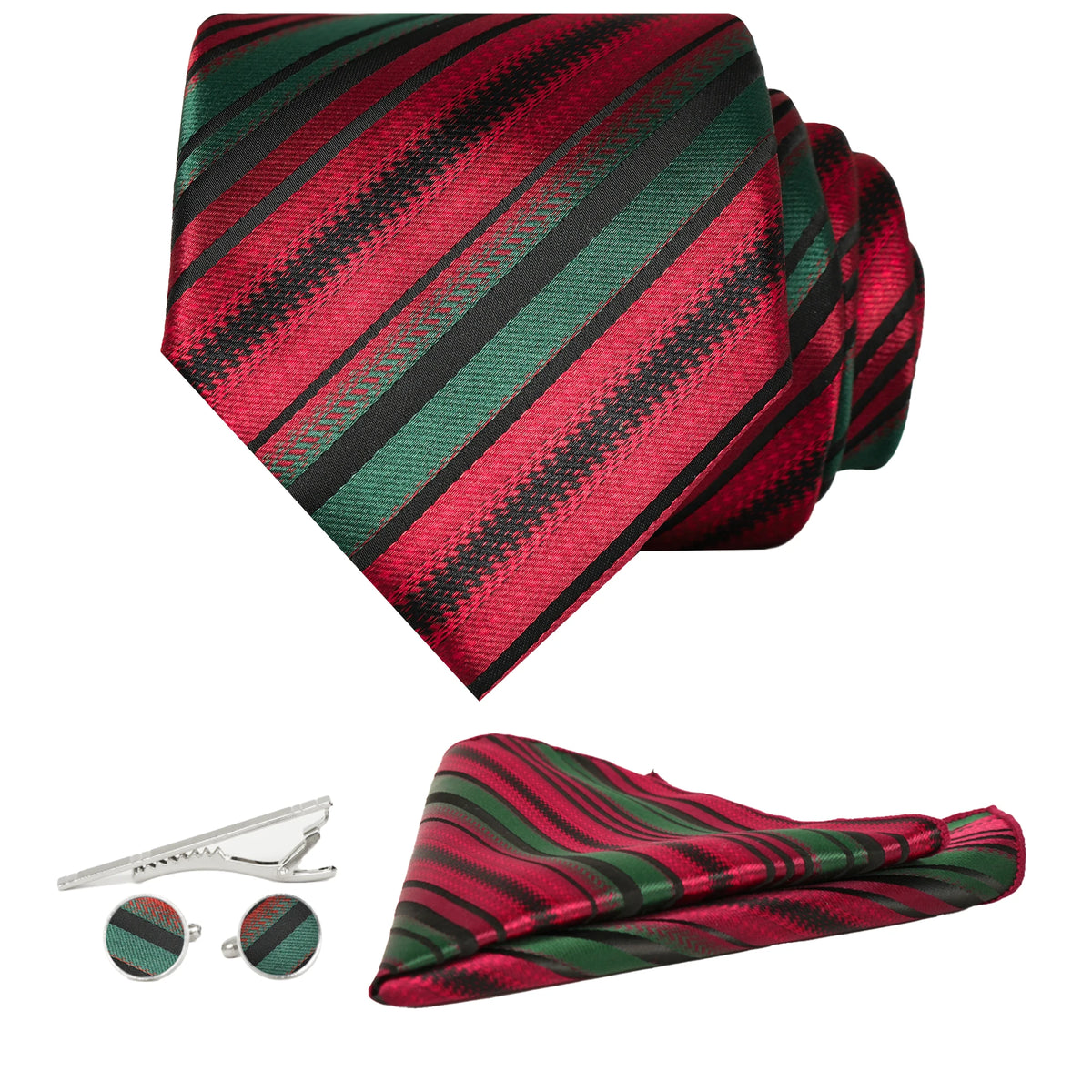 Men's 8cm Classic Silk Tie Weaving Flower Paisley Jacquard Stripe Tie Formal Wedding Party Business