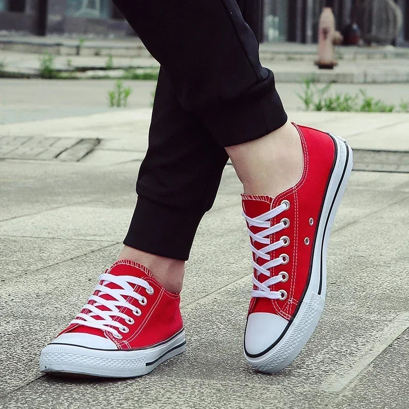 2025 Men Canvas Shoes Lace-up Athletic Leisure Sneaker Fashion Breathable High Top Canvas Vulcanized Shoes Zapatos De Hombre