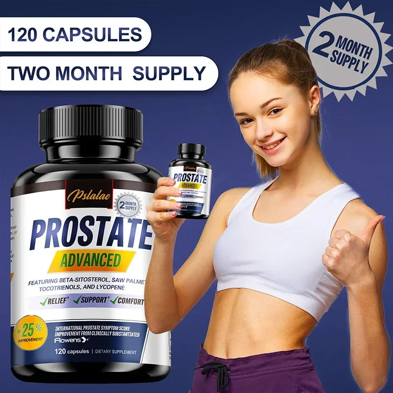 Prostate Health Supplement - Natural Saw Palmetto Extract, Supports Prostate and Hair Health,Improves Immunity