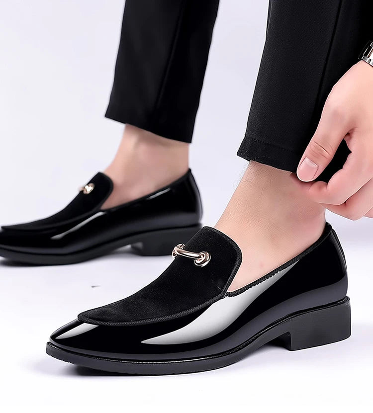 Suede Shoes for Men Luxury Designer Men Dress Shoes Fashion  Elegant Wedding Shoes italian style Men Oxford Shoe Big Size 38-48