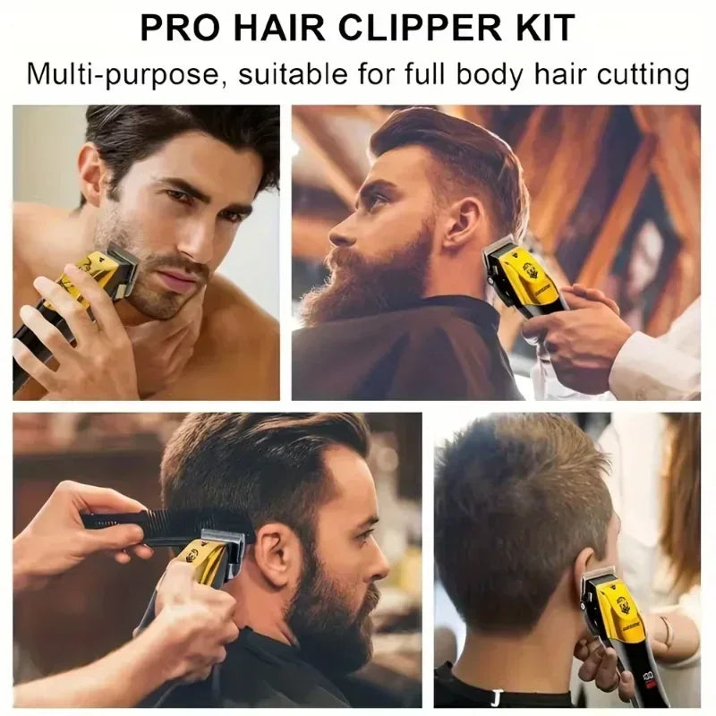Professional Electric Hair Clipper Kit /Nose Trimmer | USB Charging 0mm Shaver haircut machine for beard Man Valentines Day Gift
