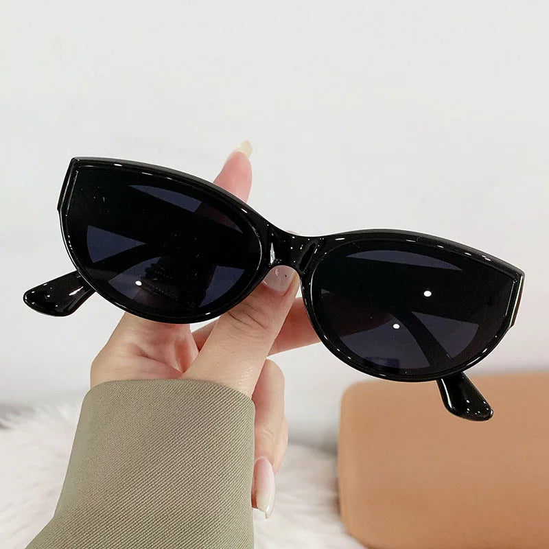 Fashion Cat Eye Sun Glasses for Women Classic Vintage Sunglasses Summer Uv Protection Female Black Eyewear Shades Eyeglasses