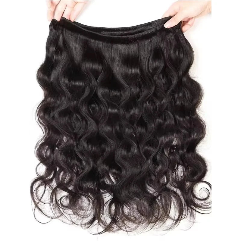 16A Double Drawn Body Wave Bundles Human Hair  100% Human Hair Brazilian Virgin Human Hair Extensions For Women Cheap Human Hair