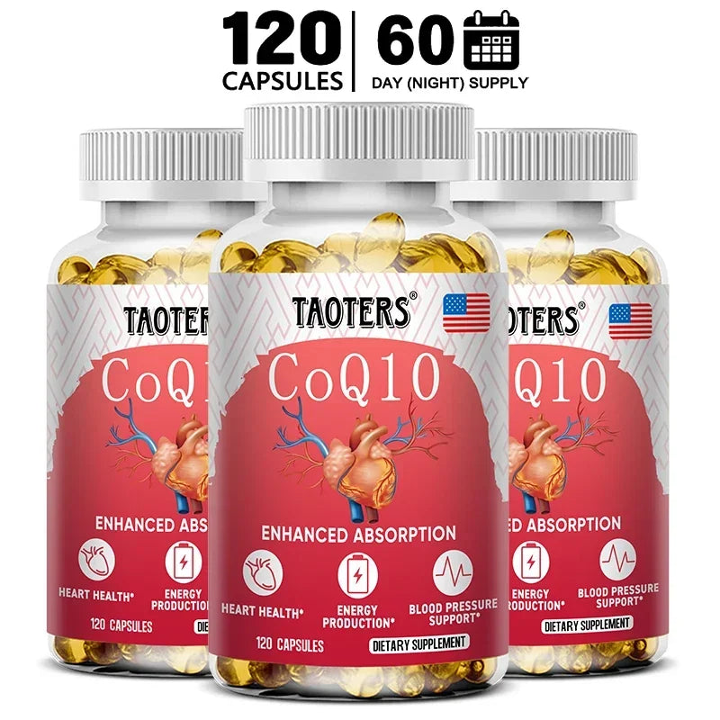 CoQ10 400mg - High Absorption, Coenzyme Q-10 , Non-GMO Gluten Free Vegan , Dietary Vitamin Supplement Antioxidant Support