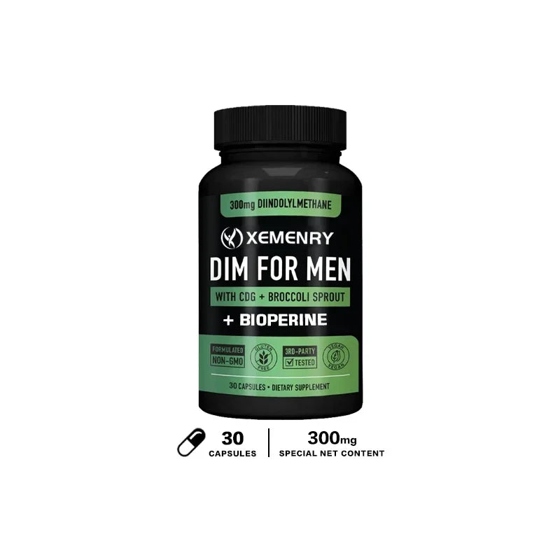 DIM Capsules - Support Fat Metabolism, Increase lean Muscle, Increase Muscle Strength, Improve Athletic Performance