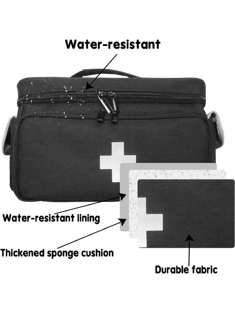 Multifunctional Medical Organizer - Portable First Aid Kit with Large Capacity for Home, Travel & Emergencies Medical Supplies