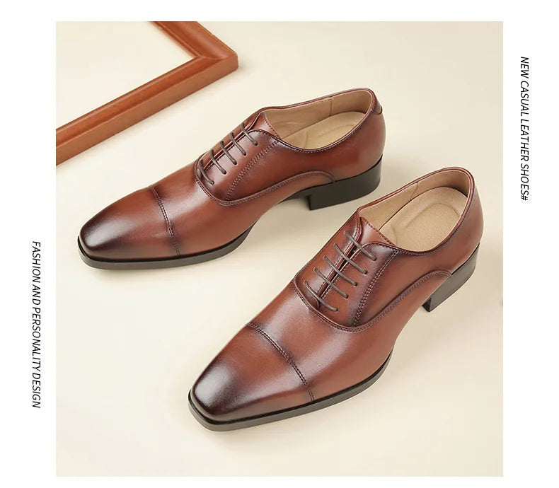Quality Mens Dress Shoes Black Formal Social Shoes Male Business Wedding Derby for Man Luxury Oxford Loafers Zapatos De Hombre