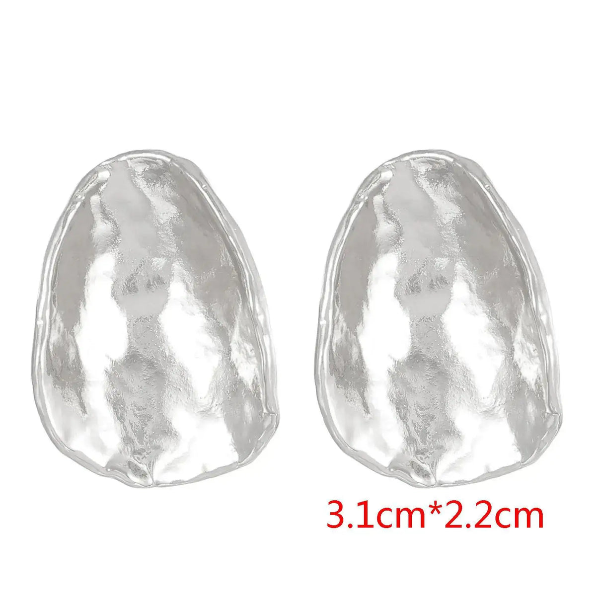 Stainless Steel Wrinkled Gold Color Earrings For Women Metal Earing Jewelry 2026 Trending Vintage Round Square Heart Earrings