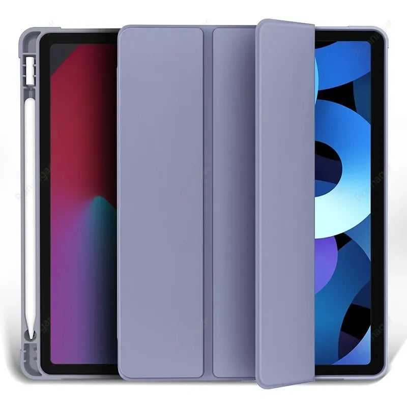 Pencil Holder Case for ipad 10th Gen 10.9 2024 2025 A16 11th Air13 M3 M2 Air4 5 6 10.9 Pro11 M4 M2 7 8 9th 10.2 Pro12.9 5th 6th