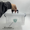 1pc Waterproof Medicine Organizer Box, PVC Storage with Double Layer & Stackable Design, for Pills, Vitamins, First Aid