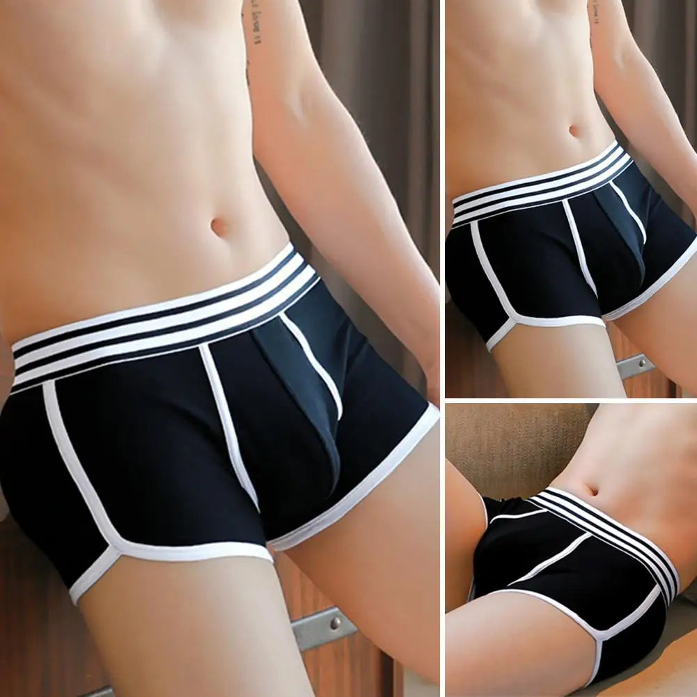 Men Boxers Underwear Soft Breathable U Convex Sweat Absorption Comfortable Men Underwear High-Quality Breathable Men Underpants