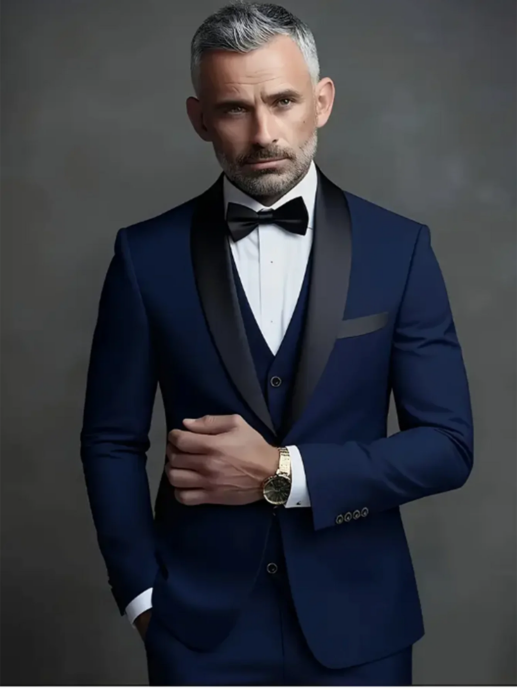 Elegant Men's Suit Sets- Slim Fit Tuxedo Set for Weddings & Formal Occasions, Black Suit