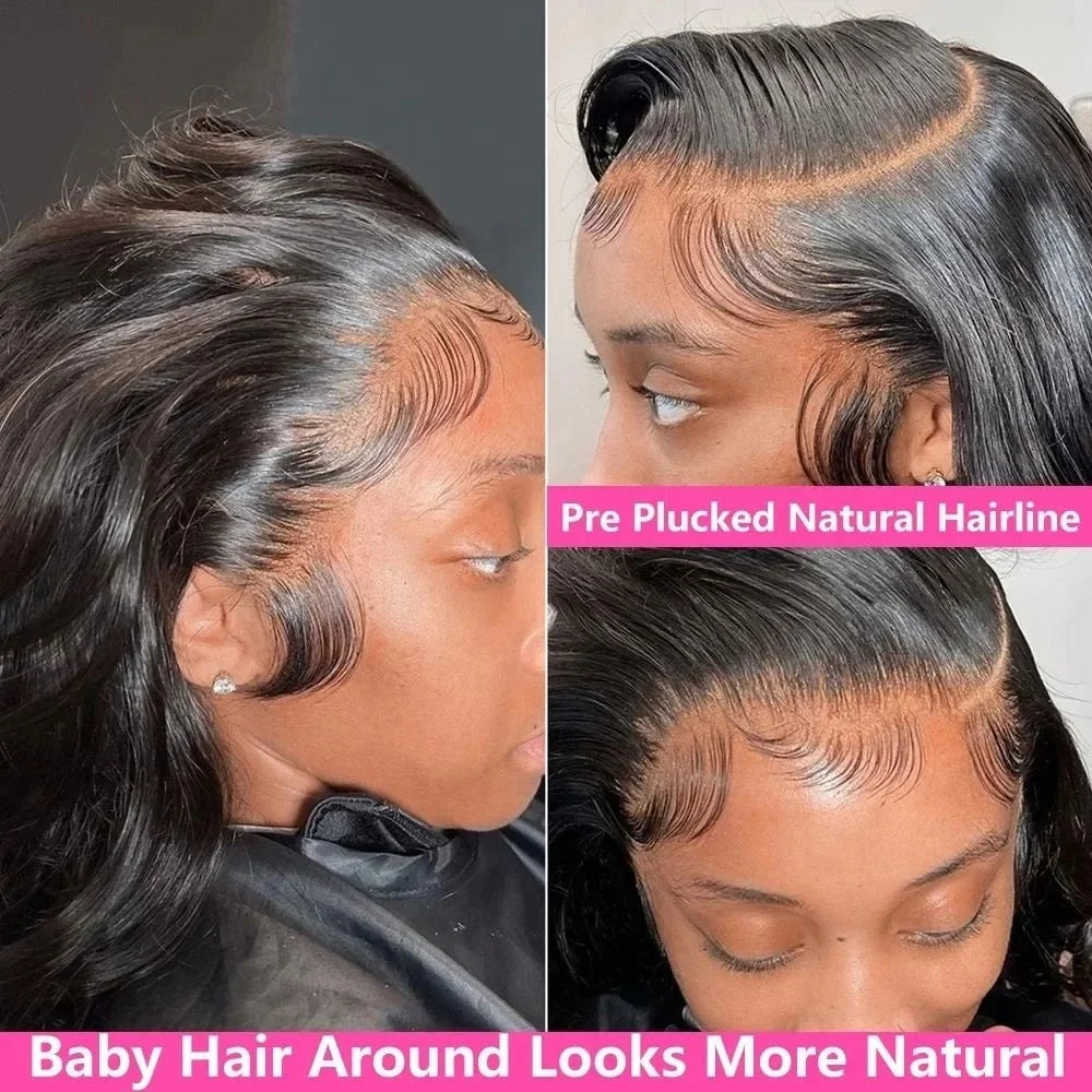 250 Density Body Wave 13x6 Hd Lace Frontal Wig Human Hair 13x4 Hd Pre Plucked Lace Wigs For Women 360 Full Lace Front Hair Wigs