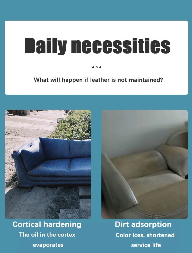 Cleaning Cream Easy to Clean Multi-functional Leather Cleaning and Maintenance Cream Leather Sofa Bag Care Cream