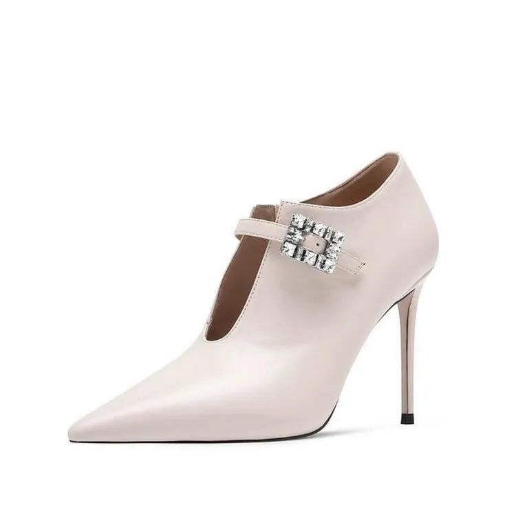 European American Fashion Black Women High-heeled Shoes Bridal Wedding Dress Banquet Fashion Party Sexy Single Shoes Size 35-45