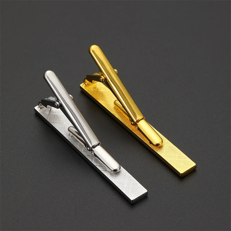 6cm*0.6cm New Metal Tie Clip For Men Wedding Necktie Tie Clasp Clip Gentleman Ties Bar Tie Pin For Men's Accessories