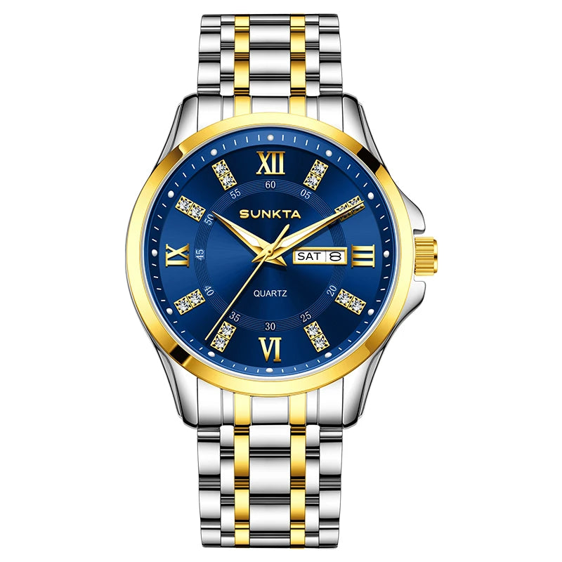 LIGE Men's Watches Top Brand Casual Original Wristwatch Waterproof Stainless Steel Scratch-Resistant Mirror Watch for Man Reloj